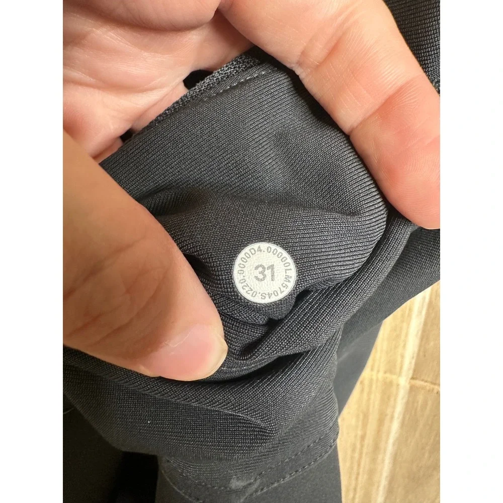 Lululemon Mens‎ Black ABC Commission Cropped Pants Size 31  x 24 Stretch